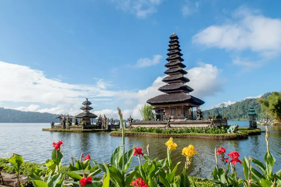 Pura Ulun Danu Bratan temple on Lake Beratan, Bali